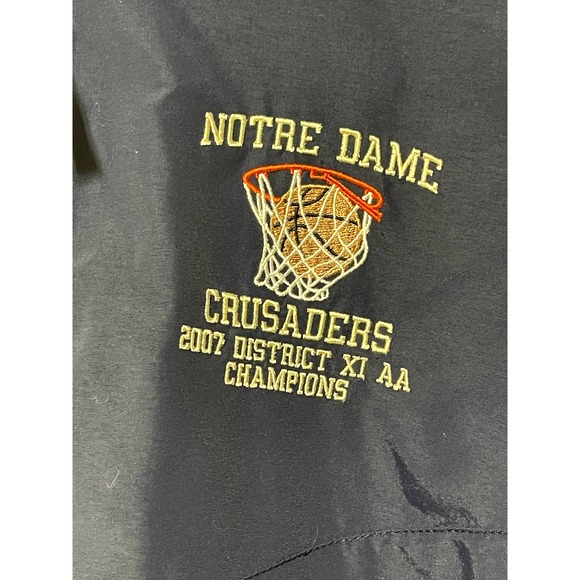 Notre Dame Crusaders 1/4 Zip Pull-over Windbreaker Xtra Large - Picture 4 of 5